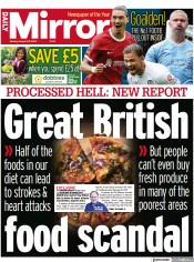 Daily Mirror (UK) Newspaper Front Page for 28 August 2023