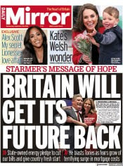 Daily Mirror front page for 28 September 2022