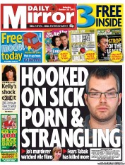 Daily Mirror (UK) Newspaper Front Page for 29 October 2011