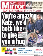 Daily Mirror (UK) Newspaper Front Page for 29 October 2020