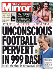 Daily Mirror (UK) Newspaper Front Page for 29 November 2016