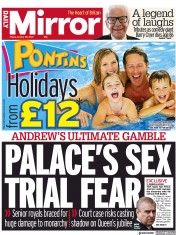 Daily Mirror (UK) Newspaper Front Page for 29 January 2022