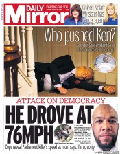 Daily Mirror (UK) Newspaper Front Page for 29 March 2017