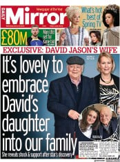 Daily Mirror front page for 29 March 2023
