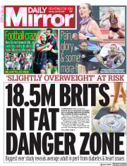 Daily Mirror (UK) Newspaper Front Page for 29 April 2019
