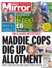 Daily Mirror (UK) Newspaper Front Page for 29 July 2020