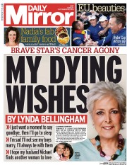 Daily Mirror (UK) Newspaper Front Page for 29 September 2014