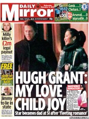 Daily Mirror (UK) Newspaper Front Page for 2 November 2011