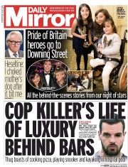 Daily Mirror (UK) Newspaper Front Page for 2 November 2016