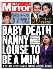 Daily Mirror (UK) Newspaper Front Page for 2 December 2013