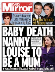 Daily Mirror Newspaper Front Page (UK) for 2 December 2013