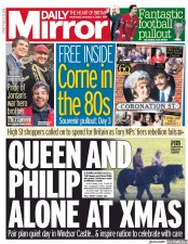 Daily Mirror (UK) Newspaper Front Page for 2 December 2020