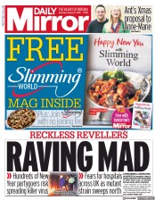 Daily Mirror (UK) Newspaper Front Page for 2 January 2021