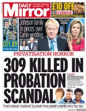 Daily Mirror (UK) Newspaper Front Page for 2 March 2020