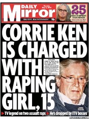 Daily Mirror (UK) Newspaper Front Page for 2 May 2013