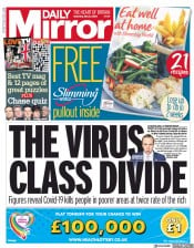 Daily Mirror (UK) Newspaper Front Page for 2 May 2020