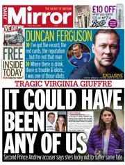 Daily Mirror front page for 2 May 2025
