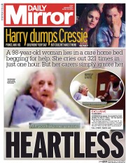 Daily Mirror (UK) Newspaper Front Page for 30 April 2014