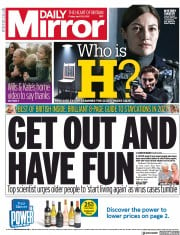 Daily Mirror (UK) Newspaper Front Page for 30 April 2021