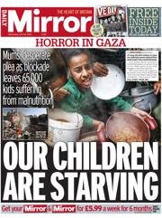 Daily Mirror front page for 30 April 2025