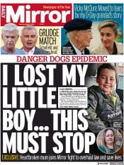 Daily Mirror front page for 30 May 2023