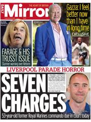 Daily Mirror front page for 30 May 2025