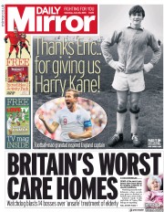 Daily Mirror (UK) Newspaper Front Page for 30 June 2018