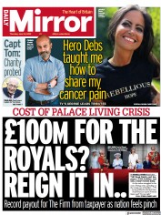 Daily Mirror front page for 30 June 2022