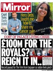 Daily Mirror (UK) Newspaper Front Page for 30 June 2022