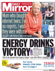 Daily Mirror (UK) Newspaper Front Page for 30 August 2018