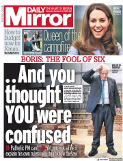 Daily Mirror (UK) Newspaper Front Page for 30 September 2020