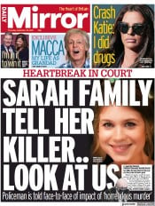 Daily Mirror (UK) Newspaper Front Page for 30 September 2021