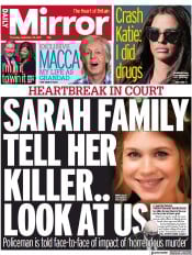 Daily Mirror (UK) Newspaper Front Page for 30 September 2021