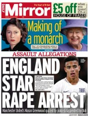 Daily Mirror (UK) Newspaper Front Page for 31 January 2022