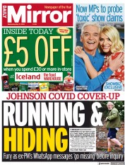 Daily Mirror front page for 31 May 2023