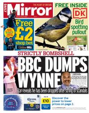 Daily Mirror front page for 31 May 2025