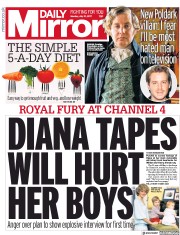 Daily Mirror (UK) Newspaper Front Page for 31 July 2017