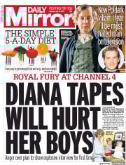 Daily Mirror (UK) Newspaper Front Page for 31 July 2017