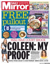 Daily Mirror (UK) Newspaper Front Page for 3 October 2020