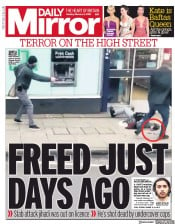 Daily Mirror (UK) Newspaper Front Page for 3 February 2020