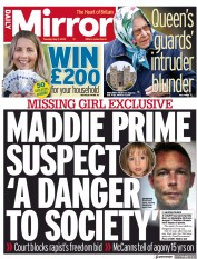 Daily Mirror front page for 3 May 2022