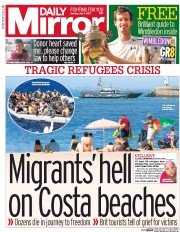 Daily Mirror (UK) Newspaper Front Page for 3 July 2017
