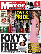 Daily Mirror (UK) Newspaper Front Page for 4 October 2011