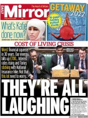 Daily Mirror (UK) Newspaper Front Page for 4 February 2022