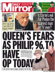 Daily Mirror (UK) Newspaper Front Page for 4 April 2018