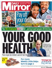 Daily Mirror (UK) Newspaper Front Page for 4 July 2020