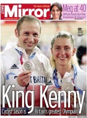 Daily Mirror (UK) Newspaper Front Page for 4 August 2021