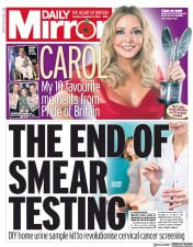 Daily Mirror (UK) Newspaper Front Page for 5 November 2019