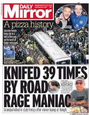 Daily Mirror (UK) Newspaper Front Page for 5 May 2016