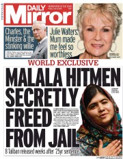 Daily Mirror (UK) Newspaper Front Page for 5 June 2015